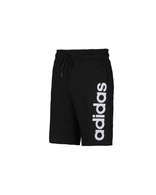 Adidas Blue Neo Side Large Logo Casual Sports Shorts for men