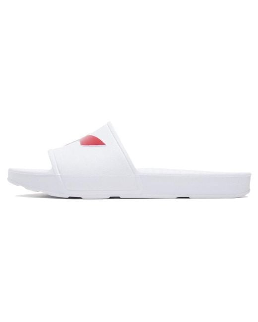 Li-ning White Offcourt Slipper for men