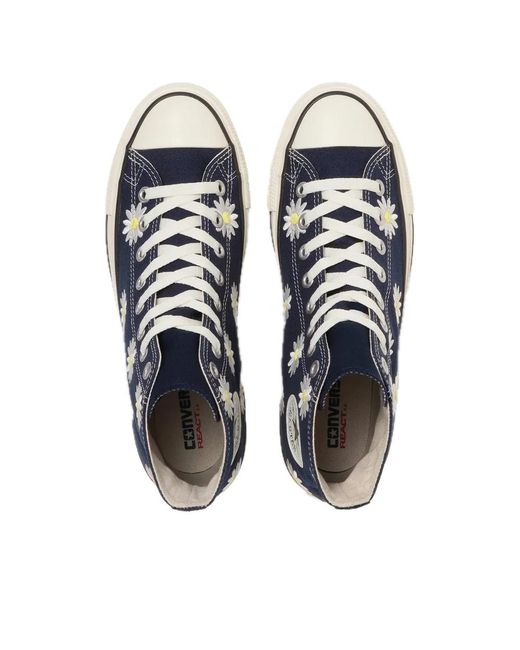 Converse Blue Chuck Taylor All Star Hi 'Daisyflower' for men