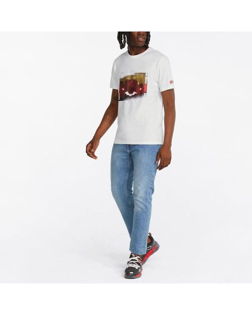 PUMA White X Batman Graphic Tee for men