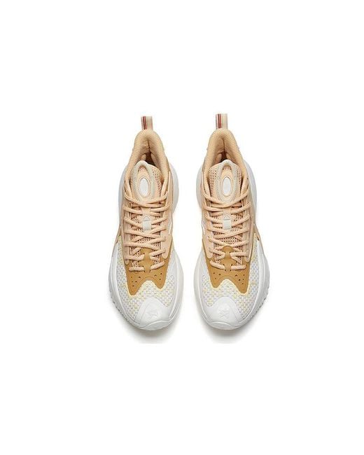 Anta Metallic Shock The Game 5.0 Crazy Tide 3.0 High Basketball Shoes Tan' for men