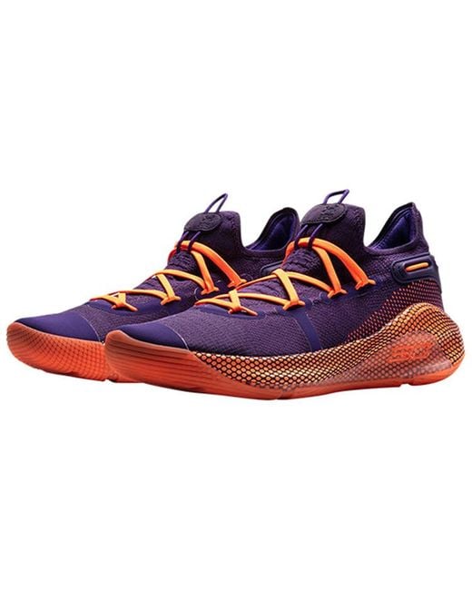 Under Armour Blue Curry 6 'Deep Orchid' for men