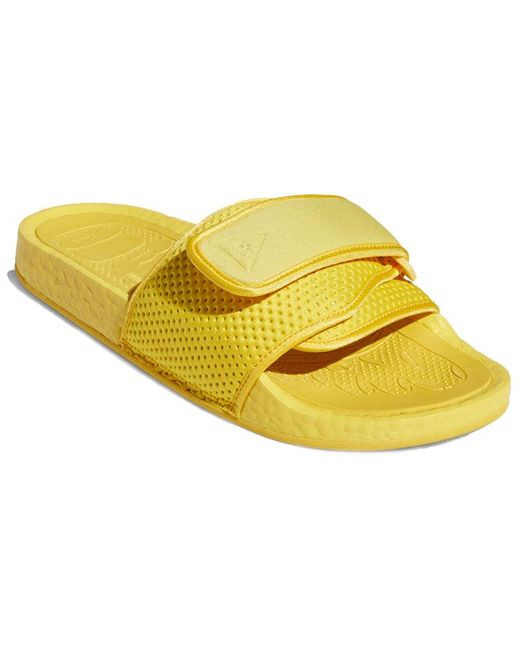 Adidas Yellow X Pharrell Chancletas Hu Slides 'Bold' for men