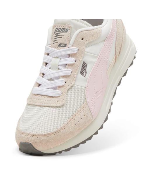 PUMA White Road Rider Suede Whisp' for men