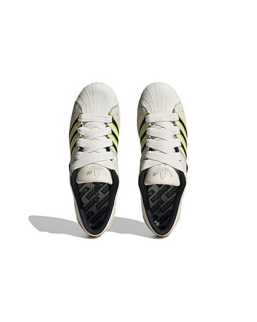 Adidas White Sst Supermodified 'Utah Jazz' for men