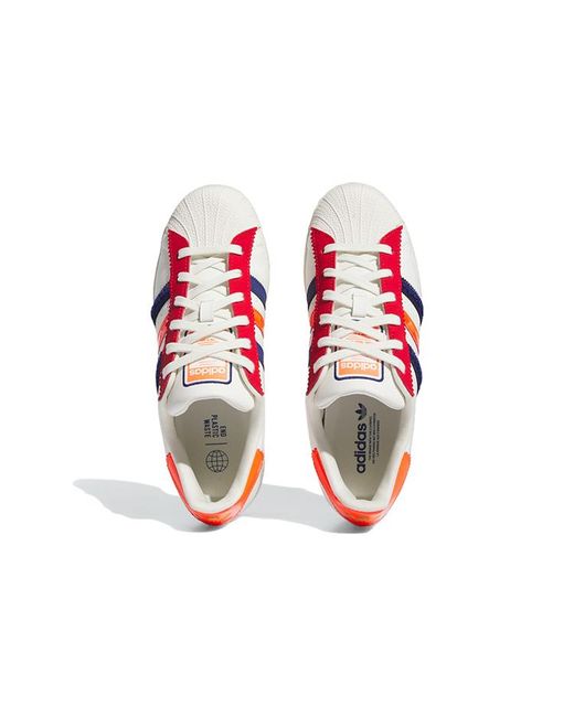 Adidas Blue Originals Superstar 'Off Better Scarlet Solar'