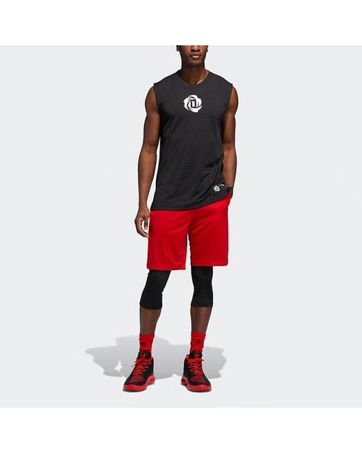 Adidas Red Rose Short Training Gym Sports Basketball Shorts for men