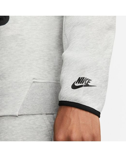 Nike Gray Tech Fleece Half Zip Sweatshirt for men