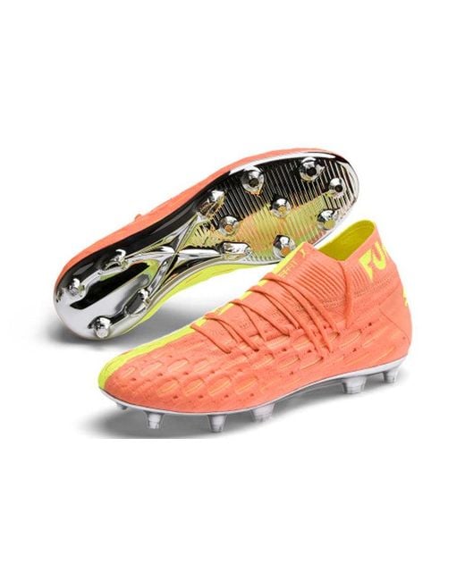 PUMA Orange Future 5.1 Netfit Osg Fg Ag 'Peach Fizzy' for men