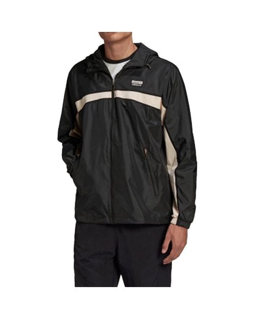 Adidas Black Ryv Pkt Wb Sports Jacket for men