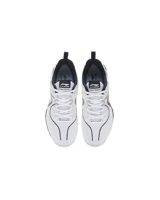 Li-ning White Double Shadow Table Tennis Shoes 'Standard' for men
