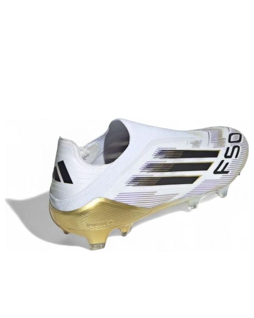 Adidas White F50 Elite Laceless Fg 'Road To Glory Pack' for men