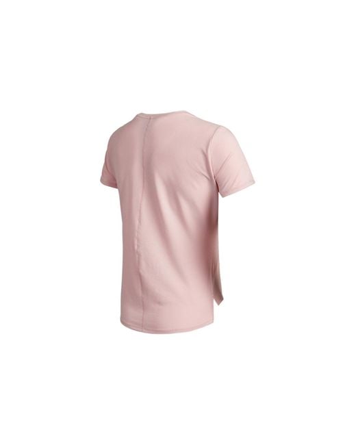 Nike Pink (Wmns) Dri-Fit Training Sports Quick-Dry Round Collar T-Shirt