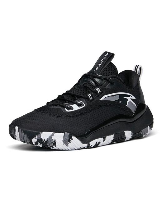 Anta Black Basketball Series Sneakers Camo' for men
