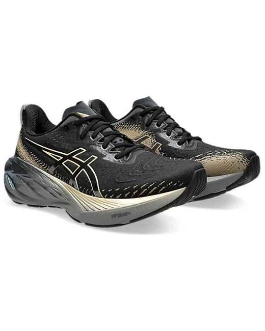 Asics Black Novablast 4 Platinum Champagne' for men