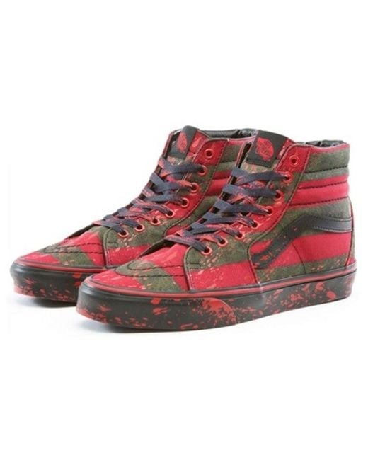 Vans Red House Of Terror X Sk8-Hi 'The Nightmare On Elm Street' for men