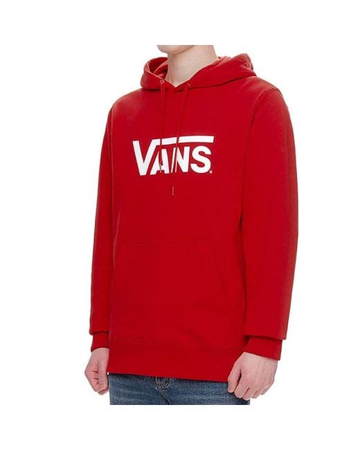 Vans Pink Classic Logo Pullover Couple Style for men