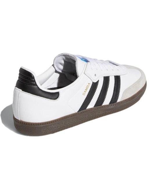 Adidas White Samba Adv Gum' for men