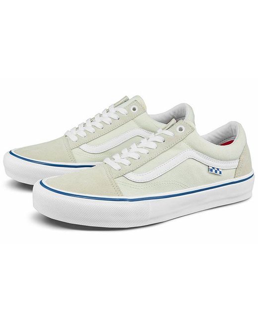 Vans White Skate Old Skool 'Checkerboard for men
