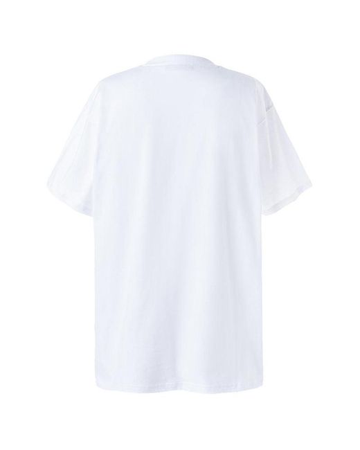Onitsuka Tiger White Graphic T-Shirt for men