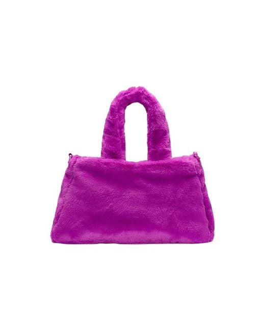 Nike Purple Nsw Faux Fur Tote Bag 'Vivid'