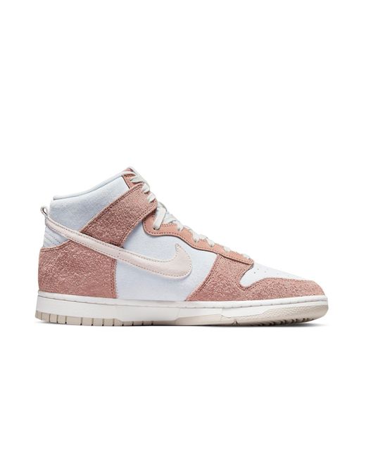 Nike White Dunk High 'Fossil Rose' for men