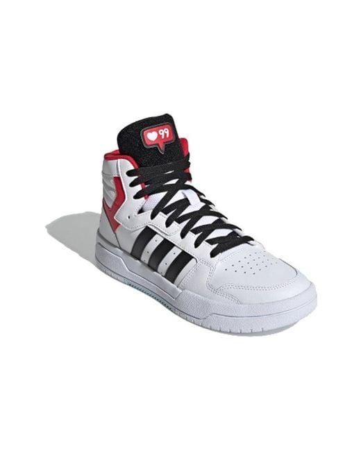 Adidas White Entrap Mid for men