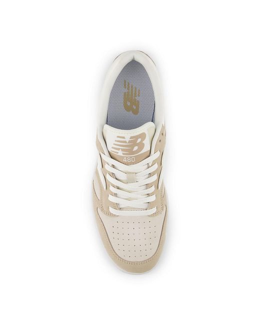 New Balance White 480 'Moonbeam Seasalt' for men