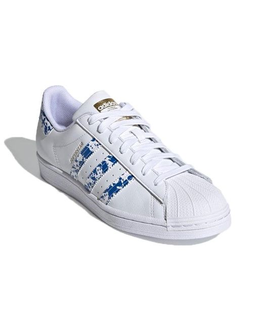 Adidas Blue Superstar Splatter' for men