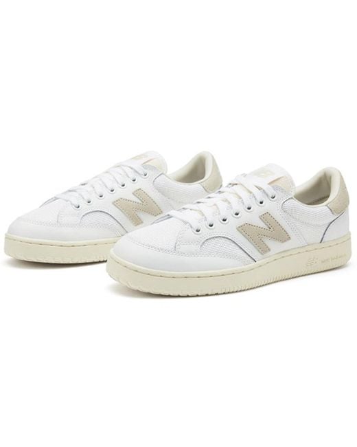 New Balance White Pro Court Sneakers for men