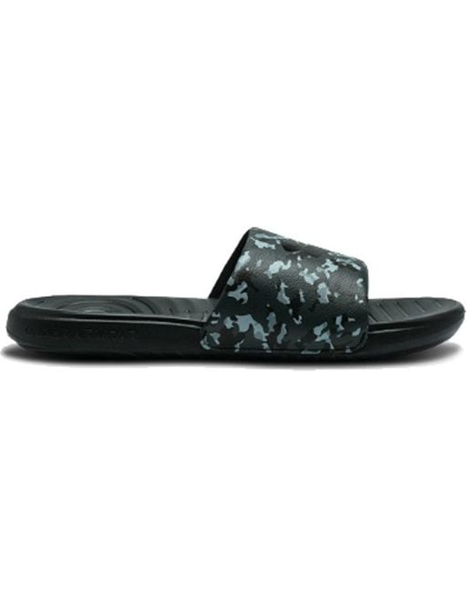 Under Armour Black Ansa Camo Slippers for men