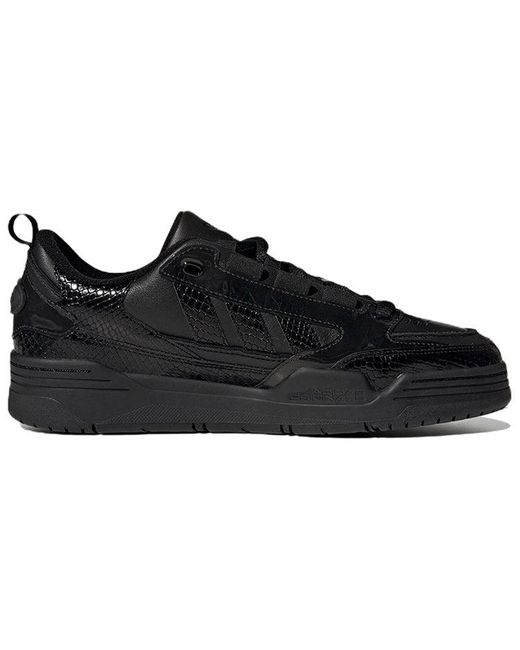 Adidas Black Adi2000 Snakeskin Shoes 'Core' for men