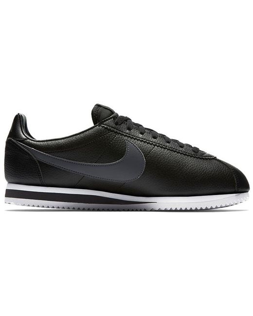 Sin sentido vapor Sur Nike Classic Cortez Leather 'anthracite' in Black for Men | Lyst