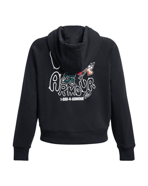 Under Armour Blue (Wmns) Heavyweight Terry Rose Hoodie