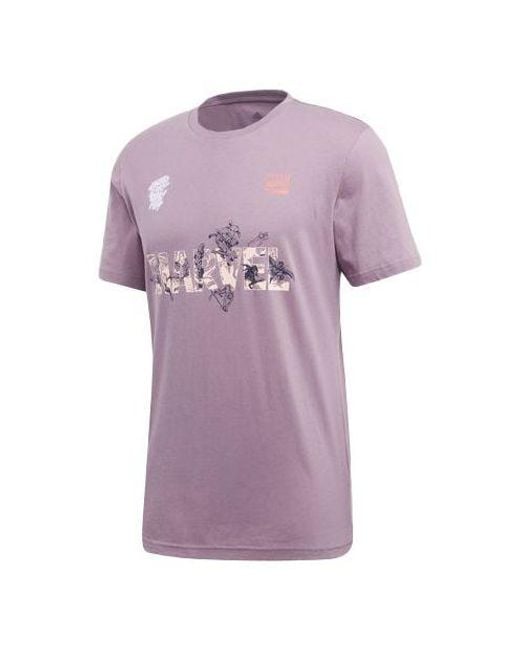 Adidas Purple X Marvel Universe Short Sleeve for men