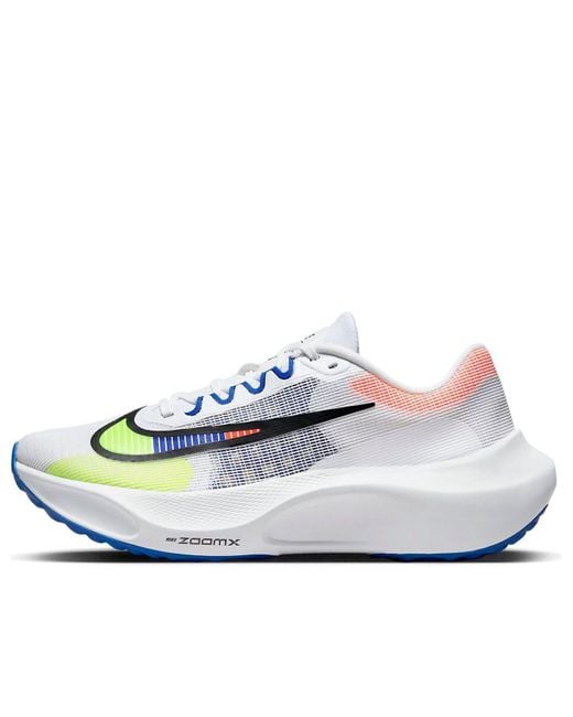 Nike White Zoom Fly 5 Premium Racer Volt' for men