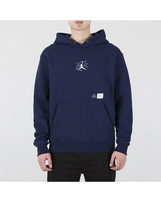 Nike Blue Cny New Year's Edition Embroidered Logo Sports Pullover for men