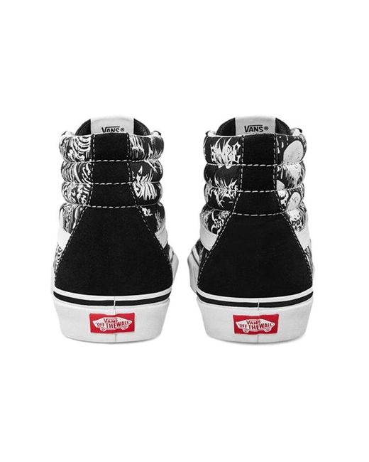 Vans Black Sk8-Hi 'Forgotten Bones' for men