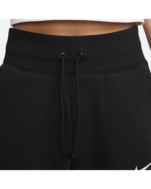 Nike Black (Wmns) Phoenix Fleece High-Waisted Cropped Sweatpants