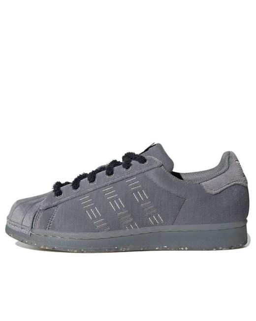 Adidas Gray Superstar Sneakers Grey for men
