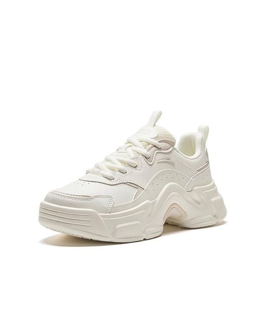 Anta White (Wmns) Platform Leather 'Ivory'