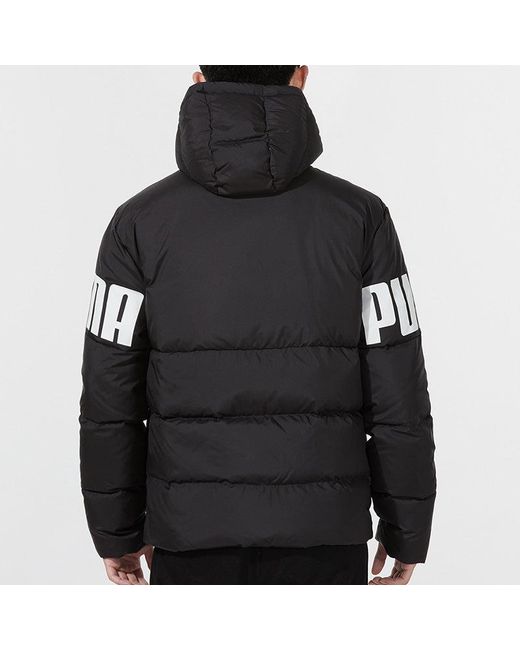 PUMA Black Full Sleeve Printed Jacket for men