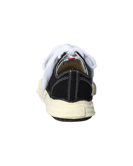 Maison Mihara Yasuhiro Black Peterson Vl Og Sole Canvas Low-Top Sneaker for men
