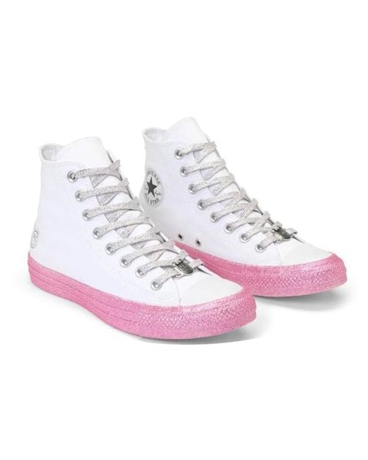 Converse White X Miley Cyrus Chuck Taylor All Star High for men