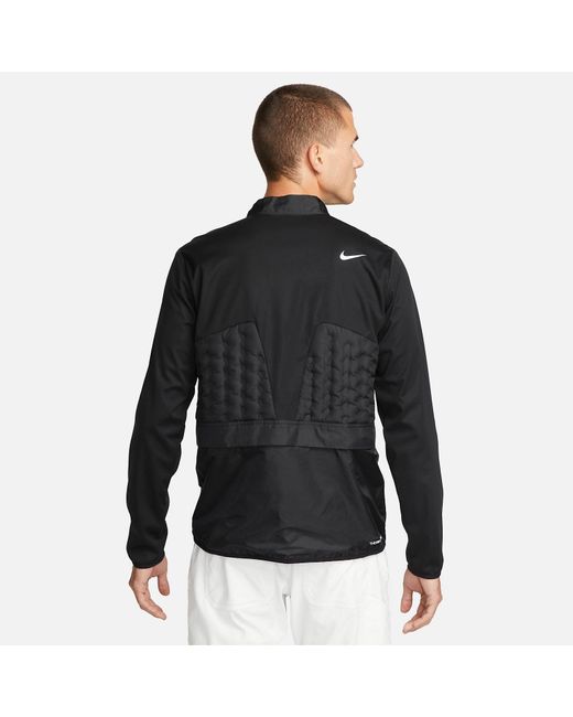 Nike Black Golf Therma-Fit Adv Repel 1/2 Zip Jackets for men