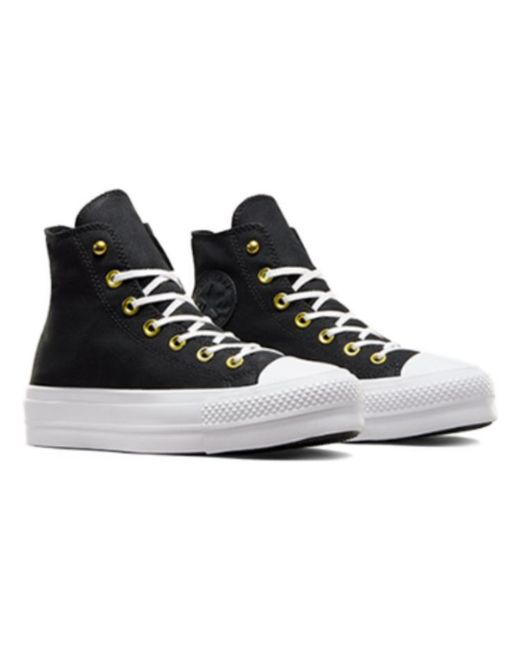 Converse Black (Wmns) Chuck Taylor All Star Lift Platform Star Studded