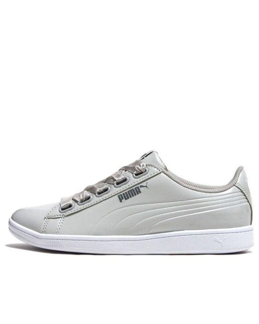 PUMA White (Wmns) Vikky Ribbon Patent Casual'
