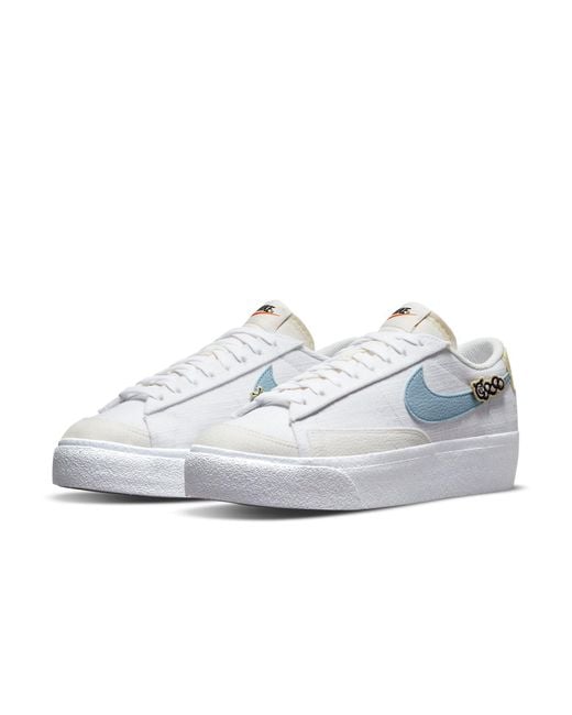 Nike Blue (Wmns) Blazer Low Platform Next Nature 'Air Sprung'