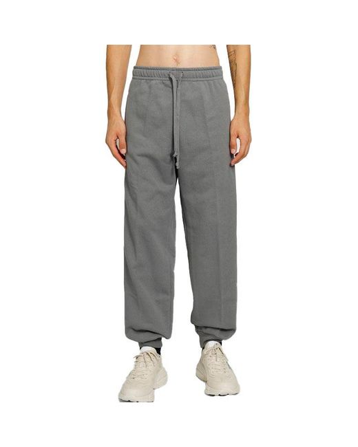 Gucci Gray Cotton Jersey Pants for men