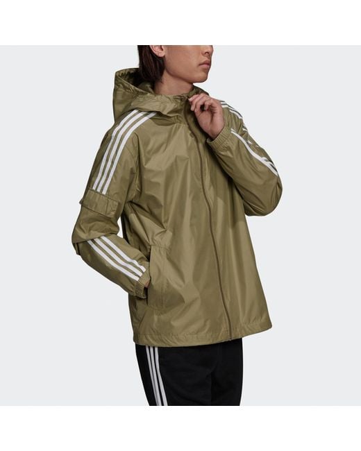 Adidas Green Originals 3-Stripes Wb Hooded Track Jacket for men
